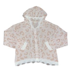 Pol distressed lightweight zip up